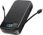 Portable Charger 32000mAh, 22.5W QC 3.0 PD 20W Smart LED Display Fast Charging Built in Cables MFi Certified Power Bank, External Battery Pack Charge 5 Devices Compatible with Cellphones (Black)