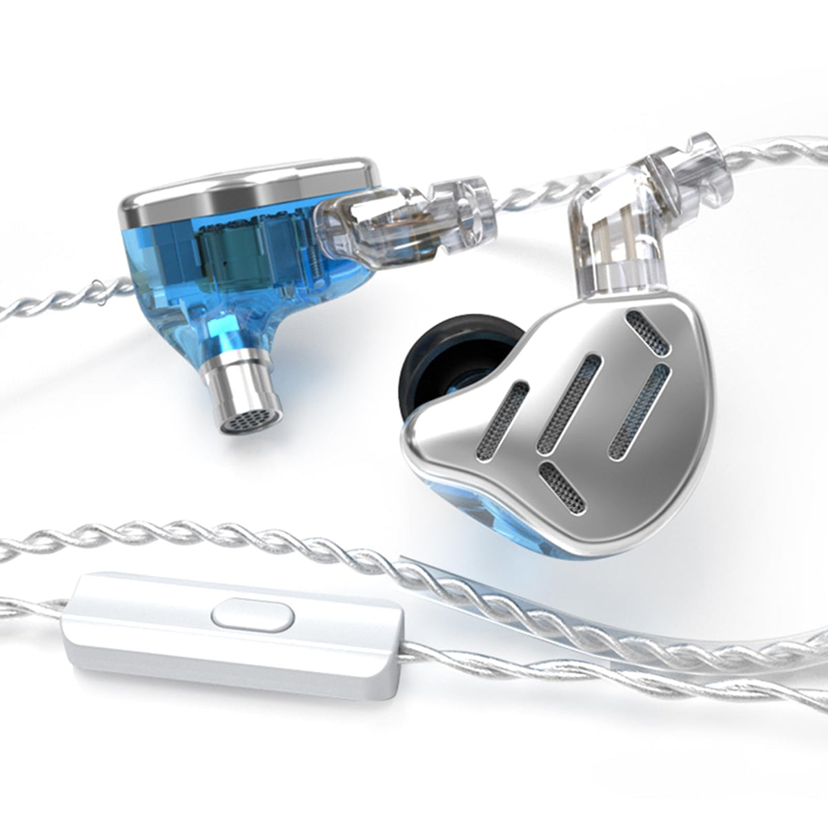 CCA KZ Zax in Ear Monitor Headphones 16 Units 7BA 1DD Hybrid Drivers HiFi IEM Earphones High Clarity Metal Gaming Earbuds with 2 Pin Detachable Cable
