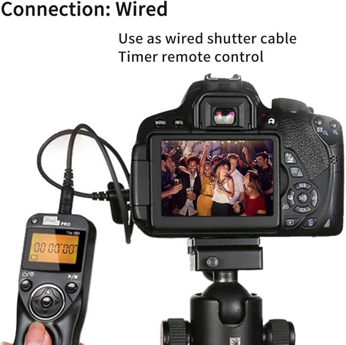 Pixel TW-283 DC2 Wireless Shutter Remote Release Control Intervalometer FSK 2.4GHz Compatible for Nikon Digital SLR Cameras D5000 D5100 D5200 D5300 D5500 D90 D7000 D7100 D7200