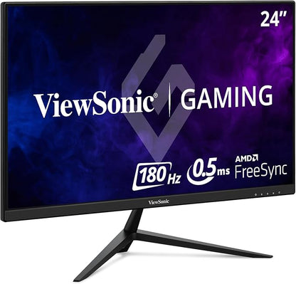 ViewSonic VX2428A 24 Inch 1080p 0.5ms 180Hz IPS Gaming Monitor with FreeSync, HDMI 1.4, and DisplayPort Inputs