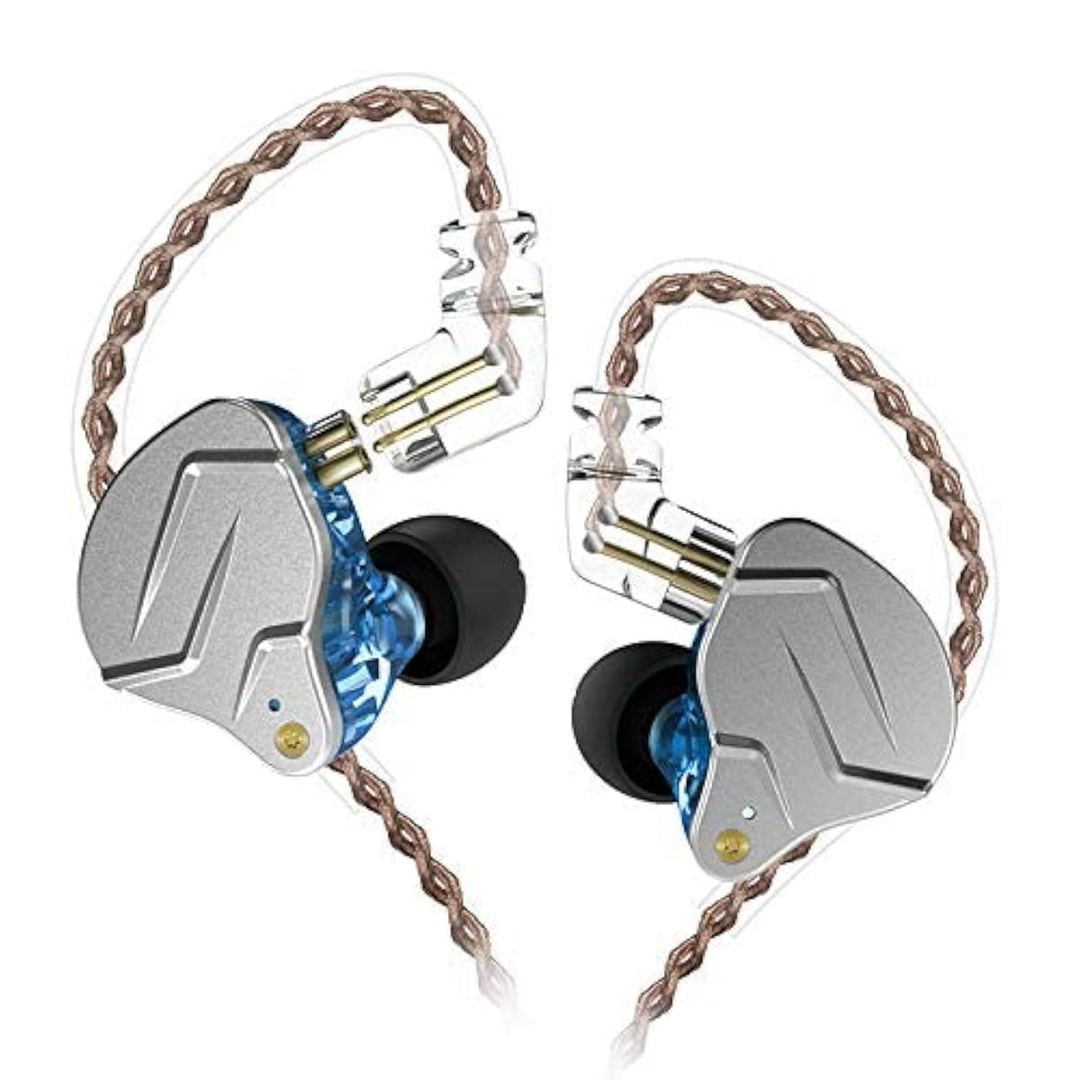 KZ ZSN Pro Dual Drivers 1BA 1DD in Ear Earphones HiFi Power Bass Earbuds Headphones High Clarity Sound Wired Earphones with Detachable Cable for Audiophile Musician