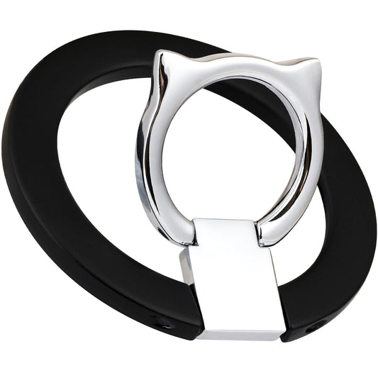 Magnetic Phone Grip for MagSafe, EI Sonador Magnet Phone Ring Holder, Removable, Compatible with iPhone 14 Plus 13 12 Pro Max Mini (Black)