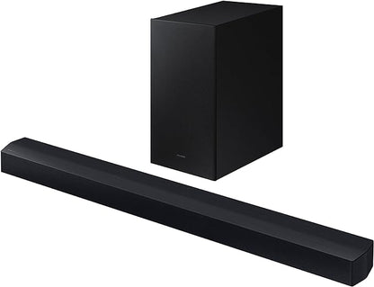Samsung HW-C450 2.1ch Soundbar w/DTS Virtual X, Subwoofer Included, Bass Boost, Adaptive Sound Lite, Game Mode, Bluetooth, Wireless Surround Sound Compatible