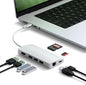 Satechi 8 in 1 USB C Hub Multiport Adapter V2, 4K HDMI, 115W USB C PD Charging, 3 USB-A, Ethernet, Micro/SD Card Readers, for Laptop, MacBook Pro/Air M4/M3/M2/M1, iPad, iPhone 16, Windows - Silver