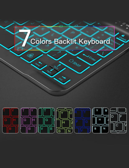 Backlit Keyboard Case for Samsung Galaxy Tab S10 Lite/S10 FE/S9 FE/Tab S9
