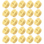 20Pcs Desk Grommet, 1" (25mm) Yellow Silicone Cord Hole Cover, Flexible Rubber Wire Grommets, Wall Grommets for Cables Management, Table, Countertop, Cabinets and Furnitures Wire Organizer