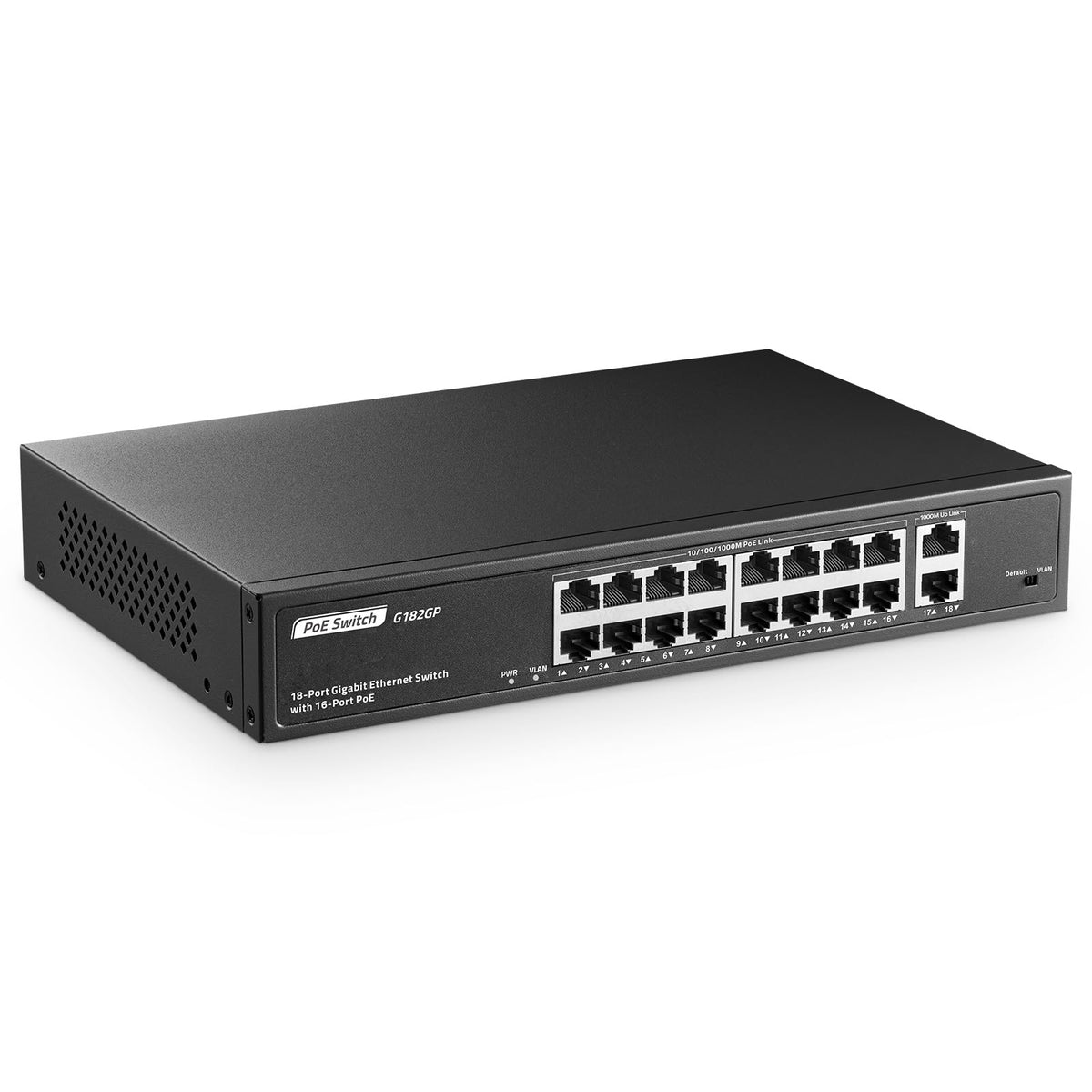 48 Port Full PoE Gigabit Switch with 2 Gigabit SFP, IEEE802.3af/at Max 800W, YuLinca Unmanaged Rackmount Gigabit PoE Switch