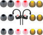Earbud Tips Ear Bud Tips Soft Anti Slip Washable and Reusable Silicone Replacement Earbud Tips Fit Most in-Ear Earbuds(Inner Hole 3.8mm -5.1mm) 18pcs S M L