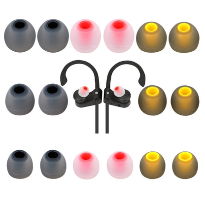 TSZYYM Earbud Tips Ear Bud Tips Soft Anti Slip Washable and Reusable Silicone Replacement Earbud Tips Fit Most in-Ear Earbuds(Inner Hole 3.8mm -5.1mm) 18pcs S M L
