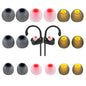 TSZYYM Earbud Tips Ear Bud Tips Soft Anti Slip Washable and Reusable Silicone Replacement Earbud Tips Fit Most in-Ear Earbuds(Inner Hole 3.8mm -5.1mm) 18pcs S M L
