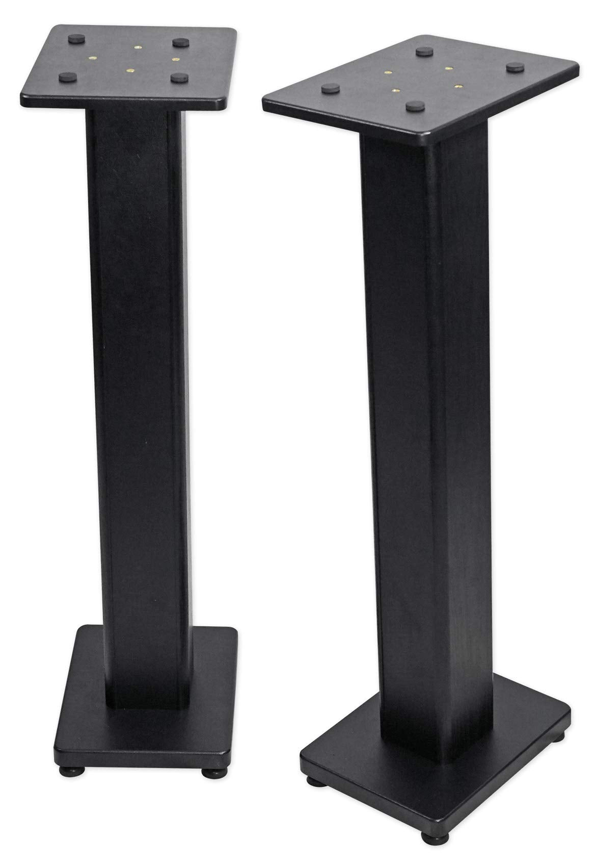 Rockville Pair RHTSB 36 Inch Bookshelf Speaker Stands, High-Performance Wood, Cable Management, Dual Platform Sizes, for Home Theater and Studio Monitors