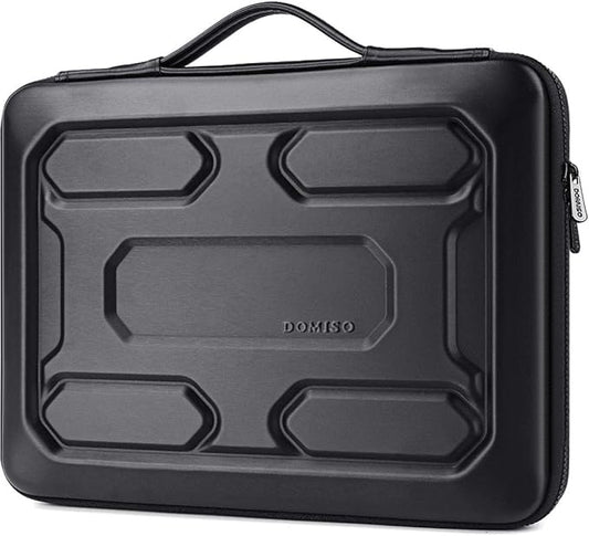 DOMISO 17 inch Laptop Sleeve with Handle Shockproof Computer Bag Waterproof EVA Protective Carrying Case for 17.3" MSI GS73VR Stealth Pro/HP Envy 17/LG Gram 17"/ROG Strix GL702VS, Black