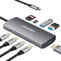 VANGREE 10Gbps USB C Hub with Dual 4K@60Hz USB-C Displayports