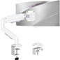 MOUNTUP Dual Monitor Stand for Desk, Monitor Arms for 2 Monitors 32 27 24 22 Inches, Height Adjustable Double Monitor Mount, VESA Mount with C-Clamp & Grommet Base, Holds 4.4-17.6lbs