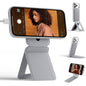 MOFT Phone Stand, Magnetic Phone Tripod Stand Stain-Resistant MOVAS Leather & Angle Adjustment & Strong Magnets Tripod for iPhone 18 Pro & 18 Pro Max & 17-12 Series (Included Metal Ring)-Sunset