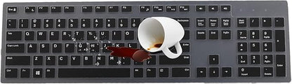 Keyboard Cover Skin for Dell KM636 KB216 KB216t KB216d KB216p Wired & Wireless Keyboard, Dell Optiplex 5250 3050 3240 5460 7450 7050, Dell Inspiron Desktop 24" 27" 5400 5490 7700 7790 3475 3670 3477