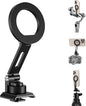 elitehood Aluminum Tripod Phone Mount Adapter for DJI RS 4 Mini, Magnetic Smartphone Tripod Mount with Arca-Standard & Hot Shoe Plate for Camera, Cold Shoe Phone Mount Fit iPhone 16 15 14 Series