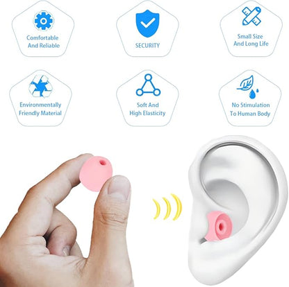 Earbud Tips Earbuds Replacement Tips Replacement Earbud Tips Earbud Covers Silicone Tips Replacement Ear Tips Compatible with Powerbeats Pro Beats Wireless Earphone Headphones 4 Pairs (Pink)