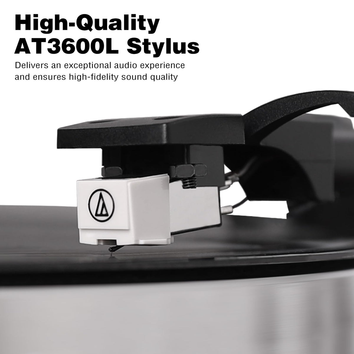 LP&No.1 Vinyl Record Players, Bluetooth Turntable with Built-in Speakers & Phono Preamp, High Fidelity Belt Drive 33/45 RPM with Magnetic Cartridge, USB Recording & Playback, Pitch Control, Auto Off