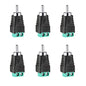 Iskueal RCA Plugs for Speaker Wire，RCA to AV Screw Terminal Connector, Phono RCA Male Plug Solderless Converter Audio/Video Speaker Wire Connectors Solderless Adapter