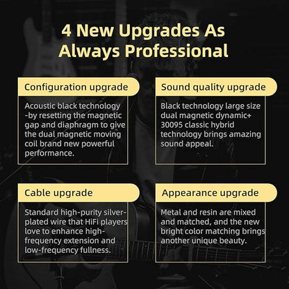 KZ ZSN Pro X in Ear Monitor Earphone 1BA 1DD Hybrid Dynamic Dual Driver IEM Wired Earbuds HiFi Sport Gaming Headphones Compatibility for Phone Computer Tablet