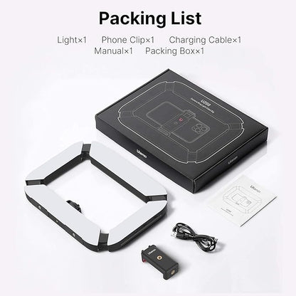Smartphone Video Rig PICTRON U200 Handheld LED Ring Light Selfie Light Phone Video Stabilizer for Camera, Smartphone, Action Camera, YouTube, Setup, Filmmaking, Makeup, Vlogging