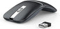WFB Wireless Arc Mouse for Laptop,Bluetooth USB Rechargeable Computer Mice,Rotatable Rotating Ultra Slim,3 DPI for Desktop PC MacBook Pro Chromebook Lenovo Device Travel