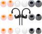 Earbud Tips Ear Bud Tips Soft Anti Slip Washable and Reusable Silicone Replacement Earbud Tips Fit Most in-Ear Earbuds(Inner Hole 3.8mm -5.1mm) 18pcs S M L