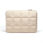 U Brands Nylon Puffy Zipping Medium Laptop Sleeve, 9.75" x 13", MacBook Bag, Laptop Case for MacBook Pro, MacBook Air, Chromebook, HP Computer, Sand Beige