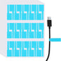uxcell 300 Pcs Cable Labels, Waterproof Wire Cord Labels Tags, Cord Organizer Management Tags for Charger Cable Organizer Wire Markers Printer and Handwriting, Light Blue