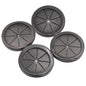 Rubber Grommets for Wiring, 2-3/8 Inch Drill Hole, 2-1/16 Inch ID, Firewall Grommets Automotive Cable Cords Hoses Protection, Double-Sided Rubber Plugs for Round Holes, 4 Pcs, 52x60 mm