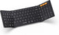 ProtoArc Foldable Bluetooth Keyboard, XK01 Folding Wireless Portable Keyboard with Numeric Keypad, Full-Size Travel Keyboards for iPad Tablet Smartphone Laptop PC Windows iOS Android, Black