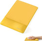 univo colors Design-Wave Wrist Rest Mouce Pad,PE Mouse Sliding Panel+Artificial Sheepskin+Memory Foam+Ergonomic+Anti-Slip Gel,Resilience Support During Work and Gaming,Mouce Accessory,Yellow