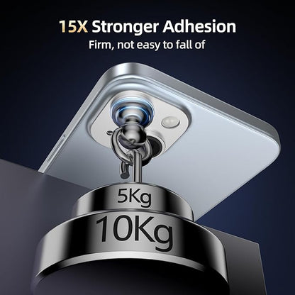 Compatible with iPhone 15/iPhone 14/iPhone 14 Plus/iPhone 15 Plus Camera Lens Protector, [Case-Friendly][Strong Adsorption][AR Anti-Reflection] Tempered Glass Full Coverage,Silver