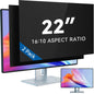 IPROKKO [2-Pack] 23.8 Inch Computer Privacy Screen Filter for 16:9 Widescreen Monitor, Removable 23.8in Anti Blue Light Glare Privacy Shield, Anti Spy Security Protector for Hp Dell Asus Acer Samsung