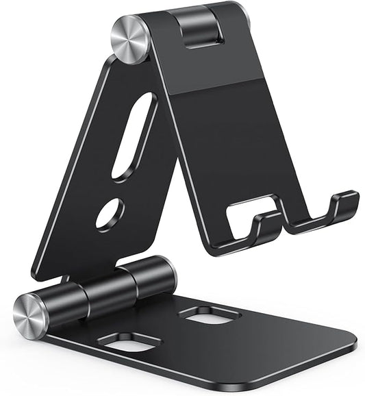 OMOTON Foldable Cell Phone Stand, C4 Portable Aluminum Phone Holder