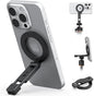 VRIG Magnetic Phone Holder Compatible with Magsafe for iPhone 16 15 14 13 12 Pro Max Plus Series,Aluminum Tripod Mount Adapter with 1/4”-20 & Cold Shoe for Video Recording