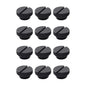 dracaena.io 12 pack G1/4" thread, Thin water Stop Plug Fitting with Coin Slot for Computer water cooling System, durable brass/copper material, Black
