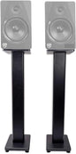 Rockville Pair RHTSB 36 Inch Bookshelf Speaker Stands, High-Performance Wood, Cable Management, Dual Platform Sizes, for Home Theater and Studio Monitors