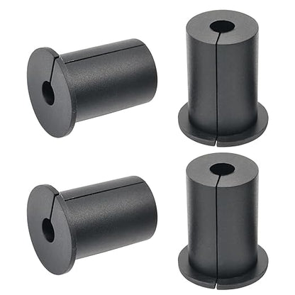 4pc Starlink Cable Grommet 1" Silicone Waterproof Wall Hole Pass Through Split Cable Bushings for TV Wire Ethernet Cord, Starlink Cable Routing Kit Accessories, 38mm/1.5" Ht, Black