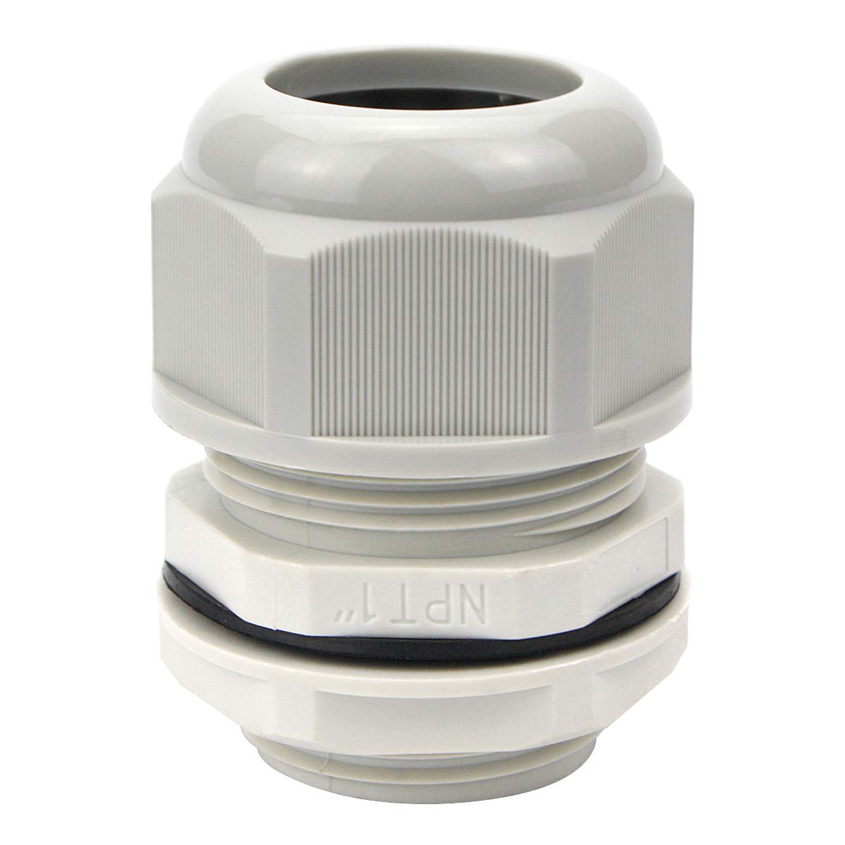XHF 5 Pcs 3/4" IP68 Strain Relief Nylon Cord Grip NPT Cable Glands Adjustable UL Listed and RoHS Compliant (Black)