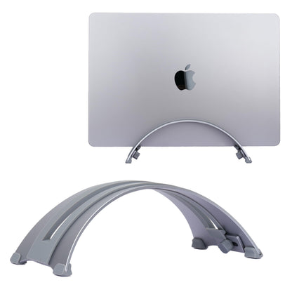 Psitek Adjustable Vertical Laptop Stand - 6061 Aluminum, CNC Precision, Anodized Finish, Fits All Laptops Including 17-inch, Ventilated Design, Anti-Slip Silicone Pads, ARC Shaped Stands