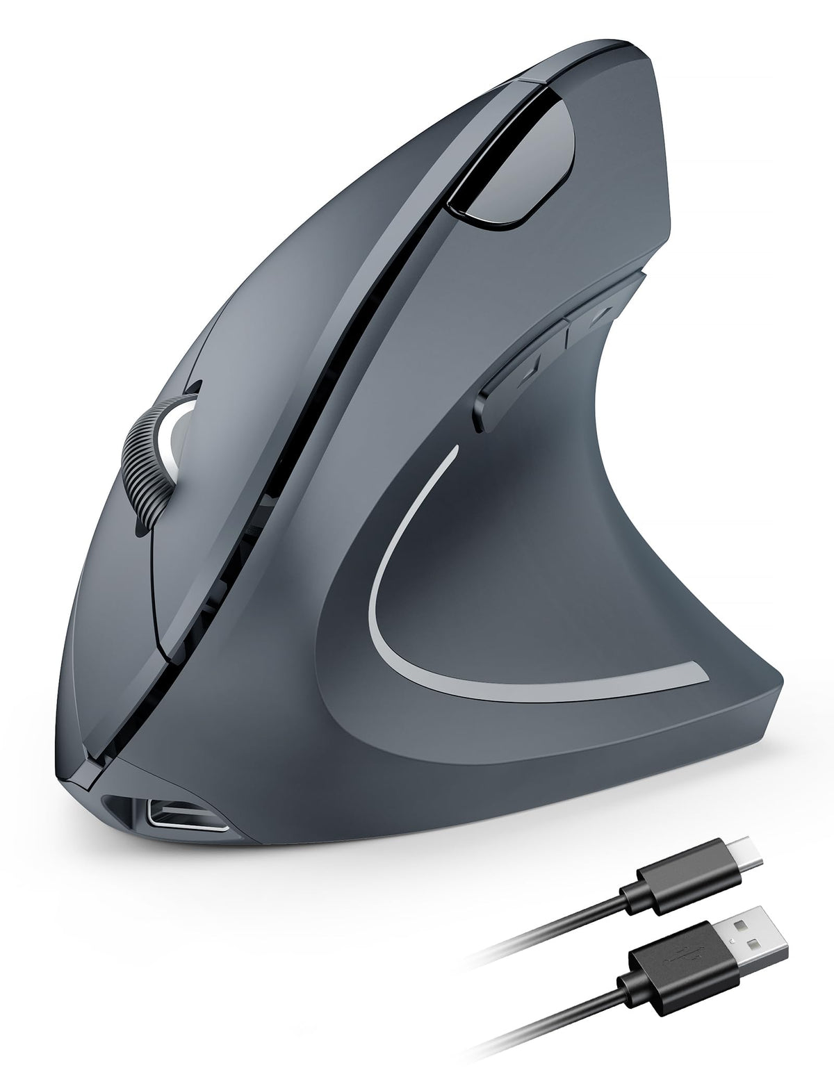 TECKNET Wireless Ergonomic Mouse, Rechargeable Wireless Vertical Mouse