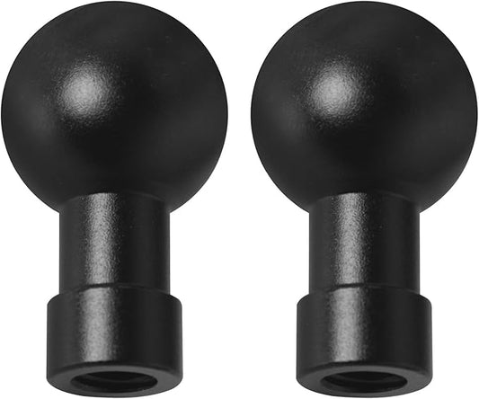 LUORNG 2PCS Ball Head to 1/4 Female Photo Bracket Conversion Accessories Aluminium Alloy 17mm Direct Broadcast Bracket Accessories Mobile Phone Mounting Bracket for Camera Mobile Phone GPS