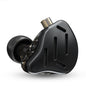 CCA KZ Zax in Ear Monitor Headphones 16 Units 7BA 1DD Hybrid Drivers HiFi IEM Earphones High Clarity Metal Gaming Earbuds with 2 Pin Detachable Cable
