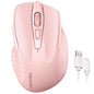 TECKNET Wireless Mouse Rechargeable, 2.4G Computer Mice with USB-A Receiver