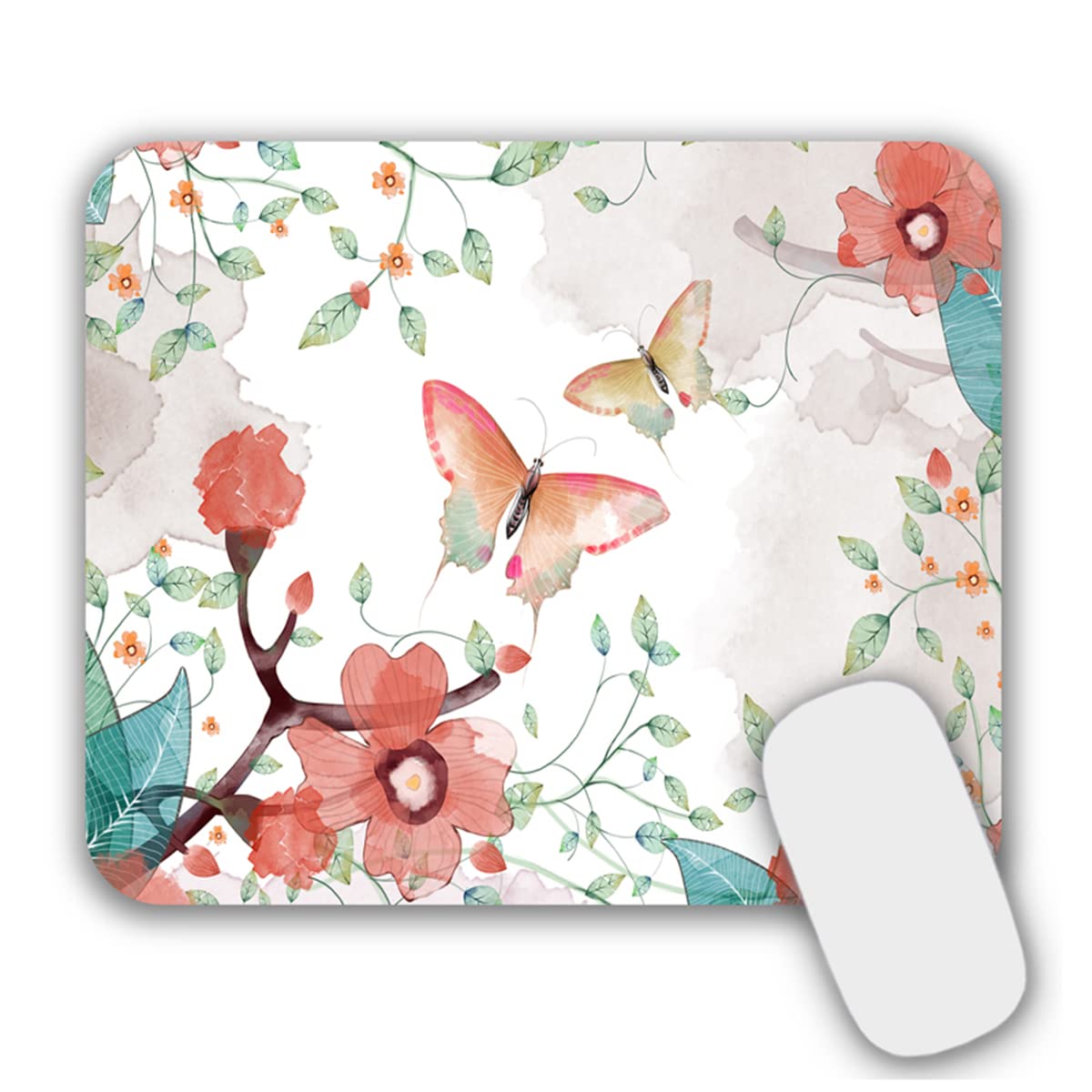 Small Mouse Pad Mouse Mat for Desk Laptop Computer(Leaf)