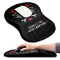 Hokafenle Ergonomic Mouse Pad Wrist Support with Massage Design, Wrist Rest Pain Relief Mousepad with Memory Foam&Non-Slip PU Base, Mouse Pads for Wireless Mouse & Desk (12x8 inch,Olive Green)