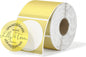 MUNBYN 2 Inch Transparent Round Thermal Labels, 500 Sheets/1 Roll