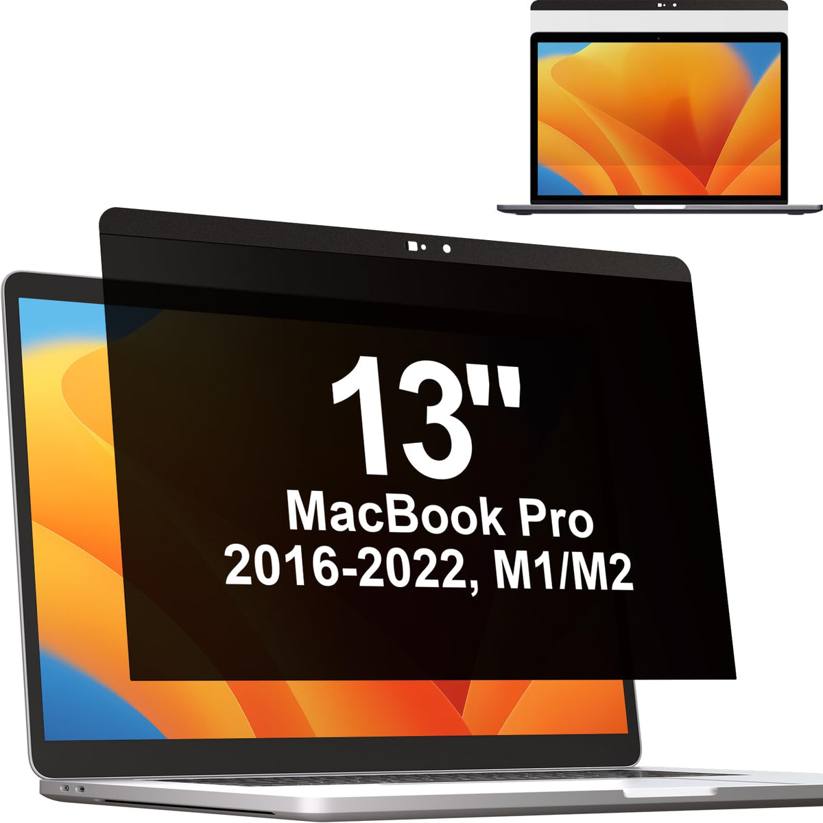 Mamol Magnetic Privacy Screen MacBook Pro 16 Inch 2021-2026 (M1-M2-M3-M4-M5), Removable Anti Blue Light Glare Filter Screen Protector